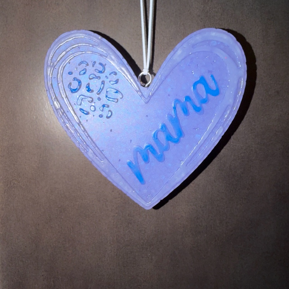 Charming Lavender Heart “mama” Freshie